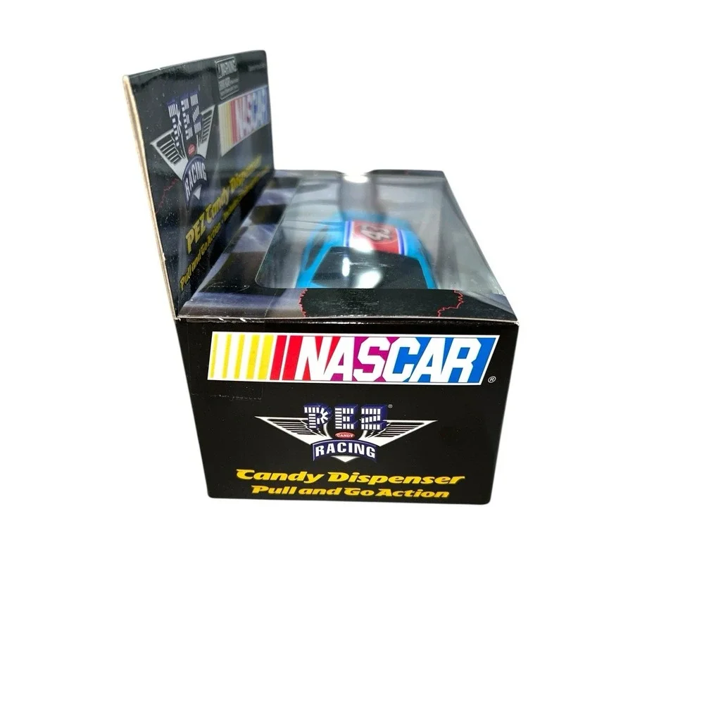 Blue Nascar Racing #43 Richard Petty PEZ Candy Dispenser Pull And Go Toy‎ Car